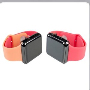 ISAAC MIZRAHI 2 Pack Watch Band Pink Color Block